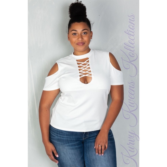 Cold Shoulder Top - Picture 2 of 8